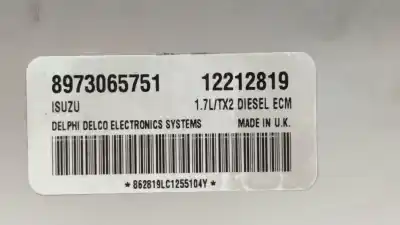 İkinci el araba yedek parçası ecu motor kontrol cihazi için opel astra g berlina club oem iam referansları 8973065751  