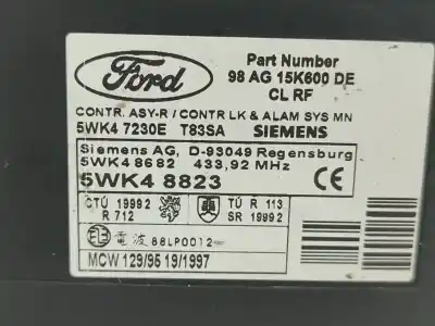 Автозапчасти б/у закрытый распределительный щит за ford focus i (daw, dbw) 1.8 turbo di / tddi ссылки oem iam 5wk47230e  