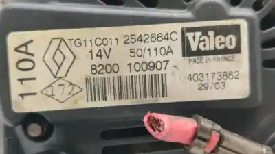 Автозапчастина б/у генератор для renault kangoo (kc0/1_) 1.5 dci (kc07) посилання на oem iam 8200100907  