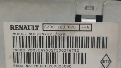 Second-hand car spare part gps navigation system for renault laguna ii (bg0/1_) 1.9 dci (bg08, bg0g) oem iam references 8200163078  