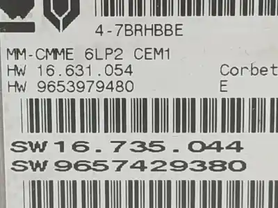 Second-hand car spare part ecu engine control for citroen c4 i (lc_) 1.4 16v oem iam references 9657429380 16735044  Second-hand car spare part ecu engine control for citroen c4 i (lc_) 1.4 16v oem iam references 9657429380 16735044