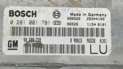 Second-hand car spare part ecu engine control for opel frontera b (u99) 2.2 dti (6b_zc, 6b_vf, 6b_66, 6b_76) oem iam references 0281001791  