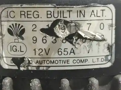 Peça sobressalente para automóvel em segunda mão alternador por daewoo matiz (m100, m150) 0.8 referências oem iam 96380673  