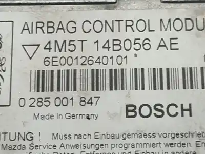Автозапчастина б/у блок управління подушками безпеки для ford c-max (cb3) ghia посилання на oem iam 4m5t14b056  