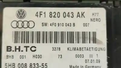 Автозапчасти б/у климат-контроль за audi a6 allroad c6 (4fh) 2.7 tdi quattro ссылки oem iam 4f1820043ak  