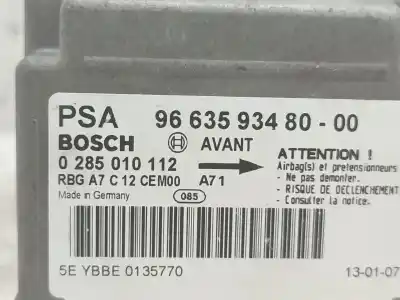 Автозапчасти б/у блок управления подушками безопасности за peugeot 207/207+ (wa_, wc_) 1.4 ссылки oem iam 966359348000 0285010112 