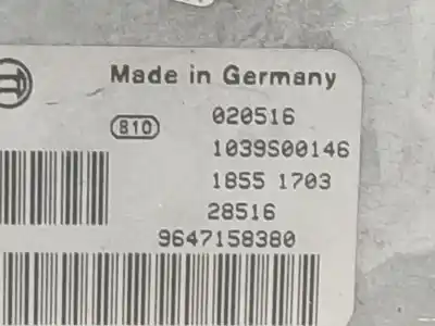 Tweedehands auto-onderdeel ecu motorcontroller voor peugeot 206 fastback (2a/c) 1.4 hdi eco 70 oem iam-referenties 9647785780 0281010707 