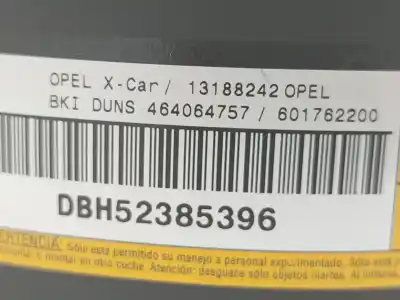 Pezzo di ricambio per auto di seconda mano air bag anteriore sinistro per opel corsa c (x01) 1.3 cdti (f08, f68) riferimenti oem iam 13188242  