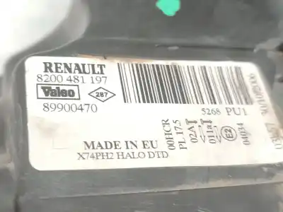 Автозапчасти б/у правая фара за renault laguna ii (bg0/1_) 1.9 dci (bg1a, bg1v) ссылки oem iam 8200481197  