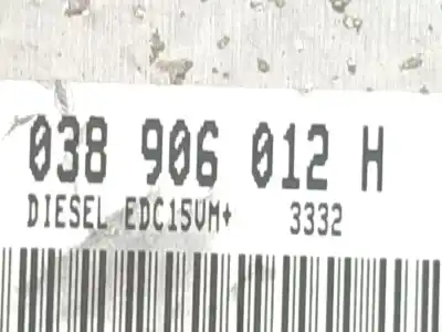 Автозапчастина б/у ебу контролер двигуна для skoda octavia i (1u2) 1.9 tdi посилання на oem iam 038906012h  