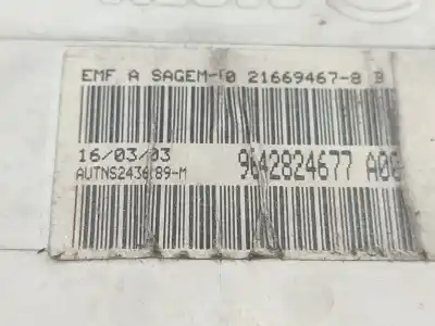 Second-hand car spare part multifunction display for citroen berlingo / berlingo first monospace (mf_, gjk_, gfk_) 2.0 hdi 4x4 (mfrhy) oem iam references 9642824677a00  