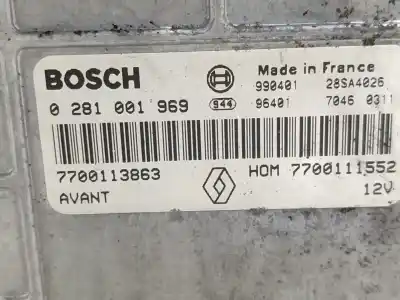 Автозапчасти б/у блок управления двигателем за renault megane i (ba0/1_) 1.9 dti (ba08, ba0n) ссылки oem iam 7700113863 0281001969 