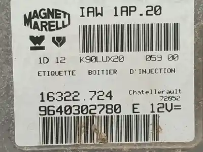 Second-hand car spare part ecu engine control for peugeot partner (s1) combispace oem iam references 9640302780 16322724 