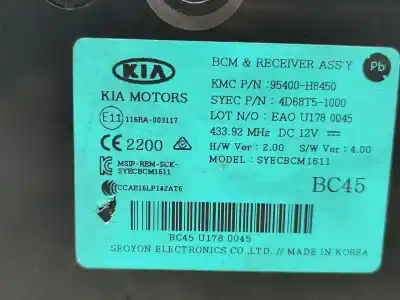 Автозапчастина б/у модуль комфорт для kia stonic (yb) 1.6 crdi посилання на oem iam 95400h8450  