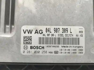 Second-hand car spare part ecu engine control for audi a4 b9 (8w2, 8wc) 2.0 tdi oem iam references 04l907309l 0281030258 
