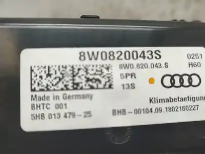 Автозапчасти б/у климат-контроль за audi a4 b9 (8w2, 8wc) 2.0 tdi ссылки oem iam 8w0820043s  