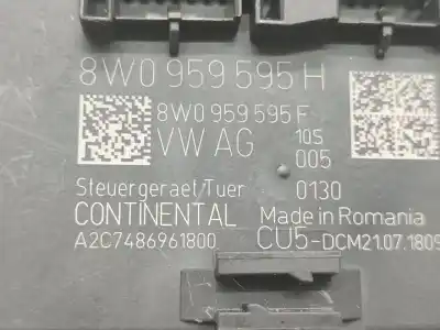 Second-hand car spare part electronic module for audi a4 b9 (8w2, 8wc) 2.0 tdi oem iam references 8w0959595h  