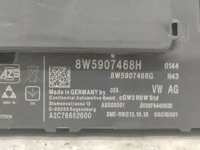 Автозапчастина б/у електронний модуль для audi a4 b9 (8w2, 8wc) 2.0 tdi посилання на oem iam 8w5907468h  