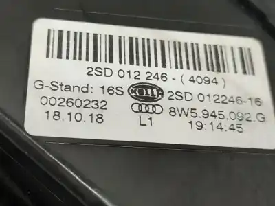 Second-hand car spare part right tailgate light for audi a4 b9 (8w2, 8wc) 2.0 tdi oem iam references 8w59450925g  