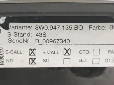 Автозапчасти б/у внутренний свет за audi a4 b9 (8w2, 8wc) 2.0 tdi ссылки oem iam 8w0947135bq  