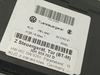 Pièce détachée automobile d'occasion léve glace avant droit pour vw phaeton (3d1, 3d2, 3d3, 3d4, 3d6, 3d7, 3d8, 3d9) 3.0 v6 tdi 4motion références oem iam 3d1959702d  