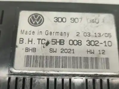 Pezzo di ricambio per auto di seconda mano scatola relè/fusibili per vw phaeton (3d1, 3d2, 3d3, 3d4, 3d6, 3d7, 3d8, 3d9) 3.0 v6 tdi 4motion riferimenti oem iam 3d0907040  