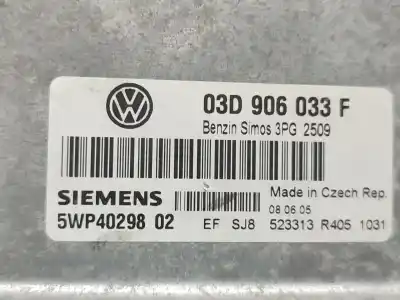 Peça sobressalente para automóvel em segunda mão centralina de motor uce por volkswagen polo (9n_, 9a_) 1.2 referências oem iam 03d906033f 5wp4029802 