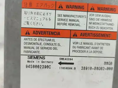 Автозапчастина б/у блок управління подушками безпеки для suzuki ignis ii (mh) 1.3 ddis (rm413d) посилання на oem iam 5wk43394  