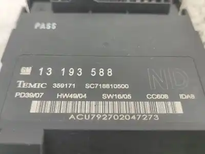 Second-hand car spare part fuse box unit for opel vectra c (z02) 1.9 cdti (f69) oem iam references 13223679  