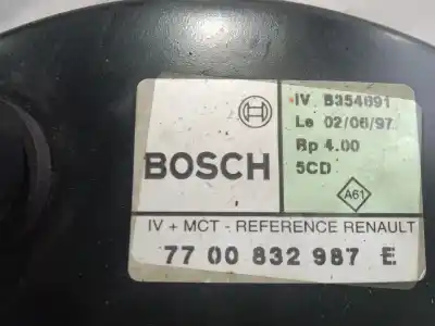 Автозапчастина б/у гальмівний серво для renault megane i classic (la0/1_) 1.9 dci (la05, la1f) посилання на oem iam 7700832987e bosch b354691 