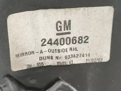 Peça sobressalente para automóvel em segunda mão espelho retrovisor direito por opel combo tour 1.7 di 16v referências oem iam 24400682  