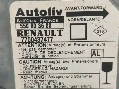 Автозапчасти б/у блок управления подушками безопасности за renault megane i (ba0/1_) 1.6 16v (ba04, ba0b, ba11, ba1j, ba16, ba19, ba1k, ba1v,... ссылки oem iam 7700437477  
