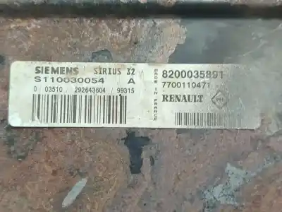 Автозапчасти б/у блок управления двигателем за renault megane i (ba0/1_) 1.6 16v (ba04, ba0b, ba11, ba1j, ba16, ba19, ba1k, ba1v,... ссылки oem iam 8200035891  