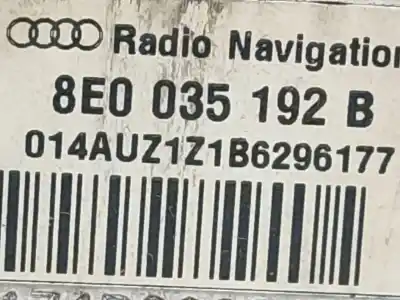 Peça sobressalente para automóvel em segunda mão sistema de áudio / rádio cd por audi a4 b6 (8e2) 1.9 tdi referências oem iam 8e0035192b  
