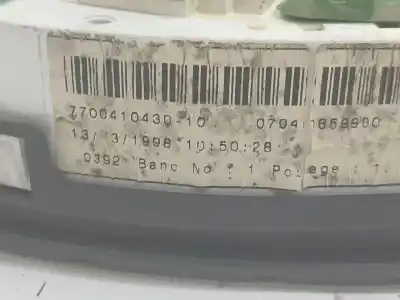 Peça sobressalente para automóvel em segunda mão quadrante por renault clio ii (bb_, cb_) 1.2 (bb0a, bb0f, bb10, bb1k, bb28, bb2d, bb2h, cb0a,... referências oem iam 7700410430  