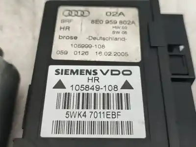 Автозапчасти б/у задний правый стеклорегулятор за audi a4 b7 (8ec) 2.0 tdi 16v ссылки oem iam 8e0959802a  