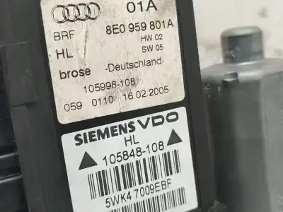 Автозапчасти б/у регулятор стекла заднего левого за audi a4 b7 (8ec) 2.0 tdi 16v ссылки oem iam 8e959801a  