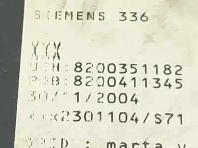 Автозапчасти б/у электронный модуль за renault megane ii (bm0/1_, cm0/1_) 1.9 dci (bm0g, cm0g) ссылки oem iam 8200351182  