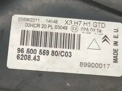 Автозапчасти б/у левая фара за citroen c5 ii (rc_) 1.6 hdi (rc8hzb) ссылки oem iam 9650055980  