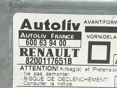 Автозапчасти б/у блок управления подушками безопасности за renault megane i (ba0/1_) 1.9 dci (ba05, ba1f) ссылки oem iam 8200117651b  