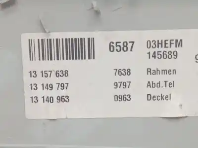 Автозапчастина б/у внутрішне світло для opel vectra c (z02) 1.9 cdti (f69) посилання на oem iam 13157638  