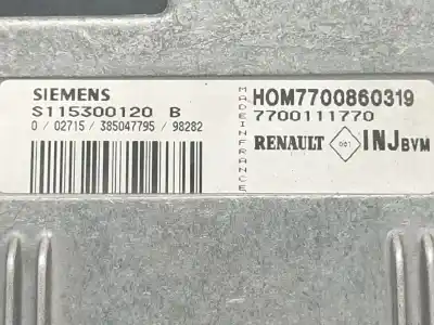 Автозапчасти б/у блок управления двигателем за renault megane i classic (la0/1_) 1.6 e (la0f, la0s) ссылки oem iam 7700860319  