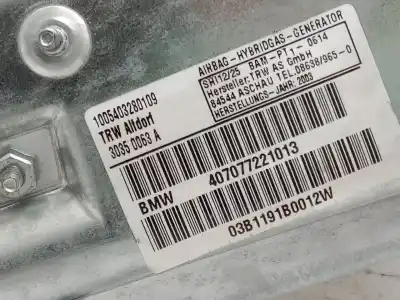Peça sobressalente para automóvel em segunda mão airbag traseiro lado esquerdo por bmw 7 (e65, e66, e67) 730 d referências oem iam 407077221013  
