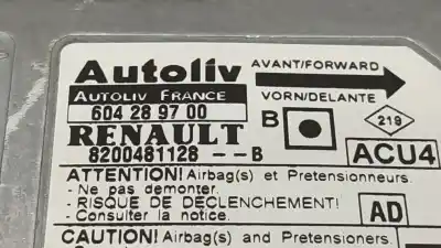 Автозапчасти б/у блок управления подушками безопасности за renault megane ii sedán (lm0/1_) 1.5 dci (lm0f, lm0t, lm2b) ссылки oem iam 8200481128  