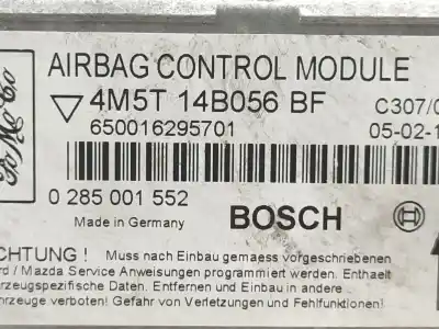 Автозапчастина б/у блок управління подушками безпеки для ford focus ii turnier (da_, ffs, ds) 2.0 tdci посилання на oem iam 4m5t14b056  