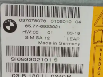 Second-hand car spare part airbag control unit for bmw 7 (e65, e66, e67) 730 d oem iam references 65776933021  
