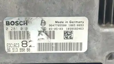 Автозапчастина б/у ебу контролер двигуна для peugeot 206 fastback (2a/c) 1.4 hdi eco 70 посилання на oem iam 9651399080  