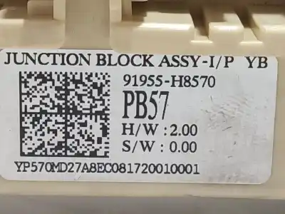 Peça sobressalente para automóvel em segunda mão caixa de fusíveis e relés por kia stonic (yb) 1.0 t-gdi eco-dynamics+ referências oem iam 91955h8570  