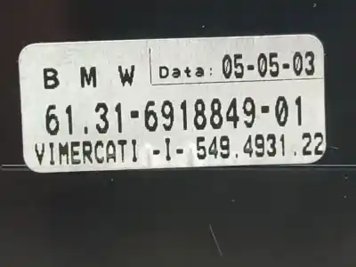Peça sobressalente para automóvel em segunda mão comutador de luzes por bmw 7 (e65, e66, e67) 730 d referências oem iam 6131691884901  