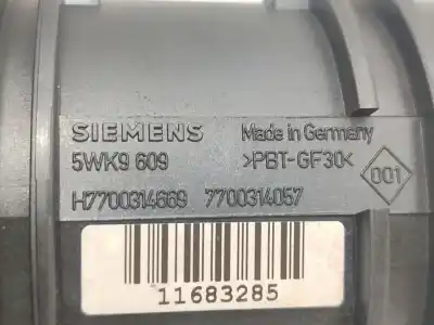 Pezzo di ricambio per auto di seconda mano misuratore di flusso per renault laguna ii (bg0/1_) 1.9 dci (bg0r, bg0e) riferimenti oem iam 7700314057  